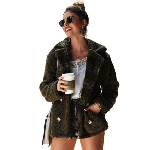 winter women fleece fluffy jacket revere collar double-breasted warm thicken oversized pocket jackets ladies warm coat1, Black;brown
winter women fleece fluffy jacket revere collar double-breasted warm thicken oversized pocket jackets ladies warm coat1, Black;brown