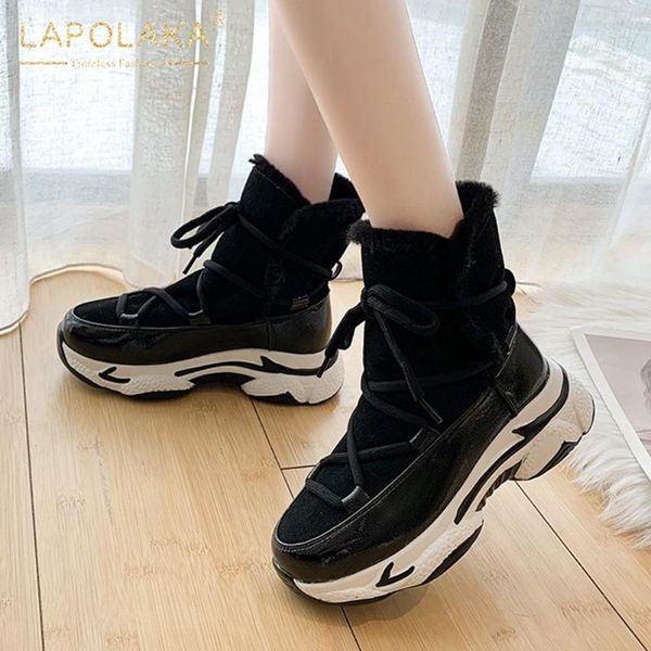 boots lapolaka 2021 british style college warm winter woman shoes cross-strap fashion trendy booties ladies1, Black
boots lapolaka 2021 british style college warm winter woman shoes cross-strap fashion trendy booties ladies1, Black