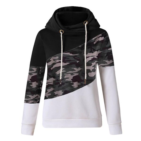 women's hoodies & sweatshirts women fleece pullover winter warm patchwork camouflage printed causal loose street long sleeve drawstring, Black
women's hoodies & sweatshirts women fleece pullover winter warm patchwork camouflage printed causal loose street long sleeve drawstring, Black