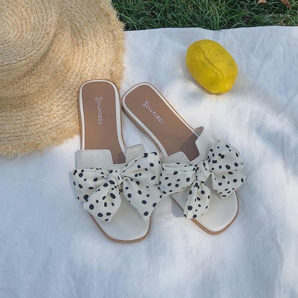 fairy style polka dot bow sandals and slippers women 2020 summer new ins flat bottom wild word sandals1, Black
fairy style polka dot bow sandals and slippers women 2020 summer new ins flat bottom wild word sandals1, Black