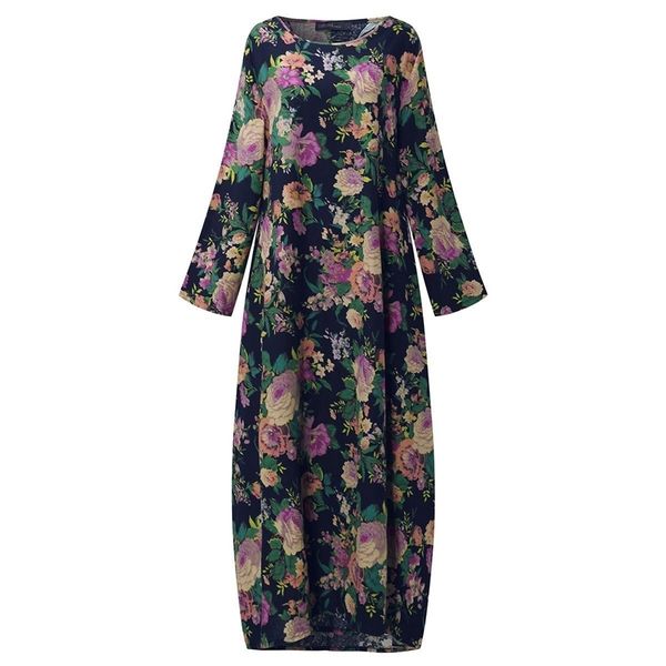zanzea women chinese style autumn long sleeve vintage floral print cotton party long maxi dress baggy kaftan vestido l-5xl t200117, White;black
zanzea women chinese style autumn long sleeve vintage floral print cotton party long maxi dress baggy kaftan vestido l-5xl t200117, White;black
