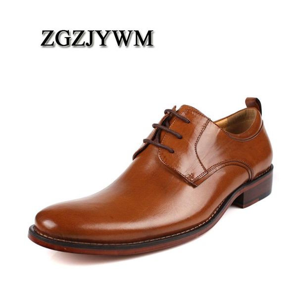 zgzjywm brand mens dress genuine leather black/brown lace-up pointed toe formal business office men flats shoes big size 38-46
zgzjywm brand mens dress genuine leather black/brown lace-up pointed toe formal business office men flats shoes big size 38-46