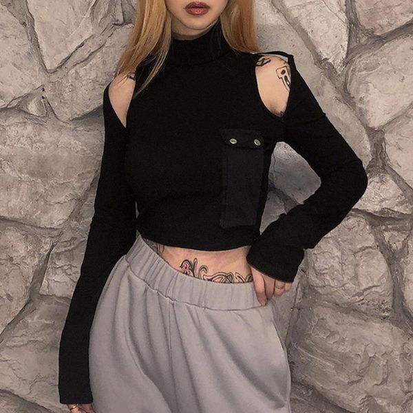 rosetic off shoulder t-shirt women streetwear black tshirt gothic long sleeve spring 2020 short pocket punk rock1, White
rosetic off shoulder t-shirt women streetwear black tshirt gothic long sleeve spring 2020 short pocket punk rock1, White
