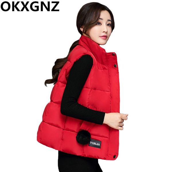 2020 women winter down vest women's waistcoats jacket casual short coats slim sleeveless parkas padded cotton outwear female 179, Black;white
2020 women winter down vest women's waistcoats jacket casual short coats slim sleeveless parkas padded cotton outwear female 179, Black;white