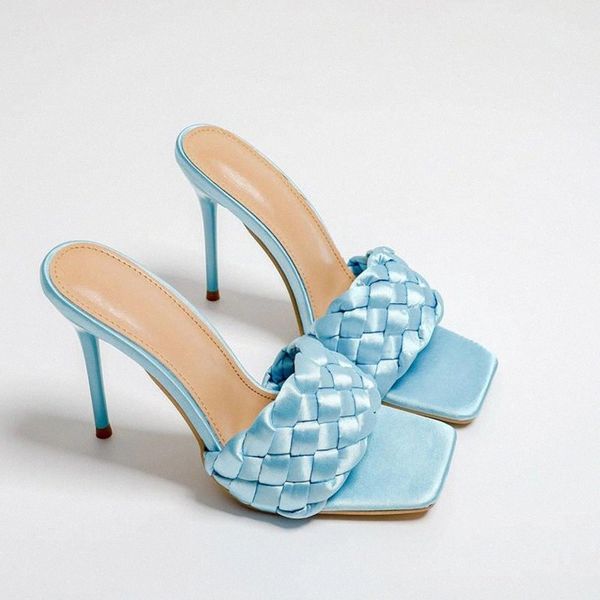 women's weave slippers woman thin high heels plus size 2021 summer women square toe pumps ladies fashion slides female shoes #fb46, Black
women's weave slippers woman thin high heels plus size 2021 summer women square toe pumps ladies fashion slides female shoes #fb46, Black