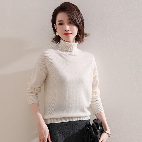 2021 quality high collar 6 female winter blouses 100% pure knitted sweaters standard wool women's clothing fs34, White;black
2021 quality high collar 6 female winter blouses 100% pure knitted sweaters standard wool women's clothing fs34, White;black