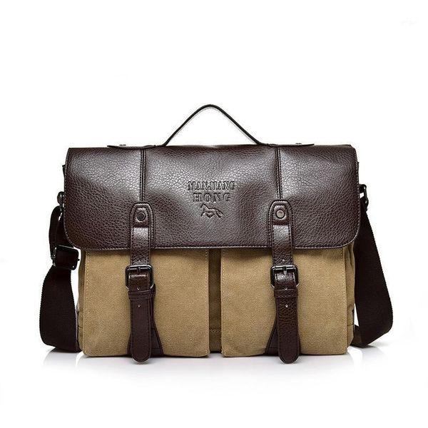 eurynomen men canvas bag leather briefcase travel suitcase messenger shoulder tote back handbag large business lappocket1
eurynomen men canvas bag leather briefcase travel suitcase messenger shoulder tote back handbag large business lappocket1