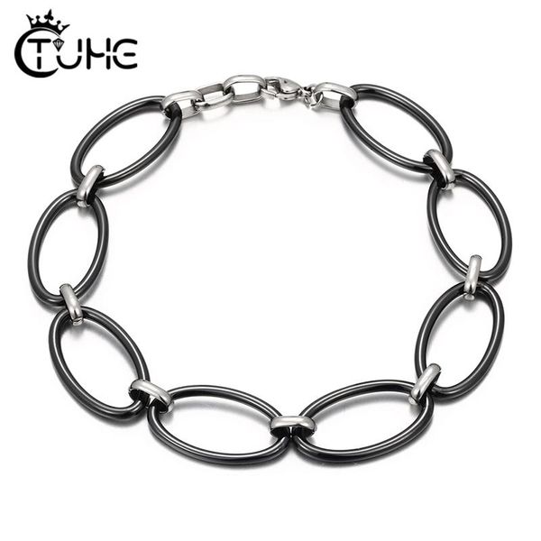 charm bracelets 2021 trend arrival ceramic for girls women oval circle bracelet men's couple fashion jewelry gift, Golden;silver
charm bracelets 2021 trend arrival ceramic for girls women oval circle bracelet men's couple fashion jewelry gift, Golden;silver