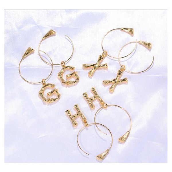 26 letter earrings fashion style alphabetic gold earrings slub letter ear coil j jllsop home003, Silver
26 letter earrings fashion style alphabetic gold earrings slub letter ear coil j jllsop home003, Silver