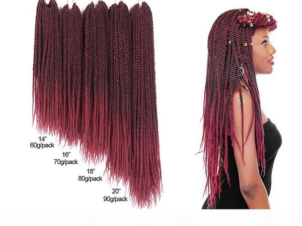 16" 20" 30strands ombre kanekalon crotchet braid hair extension synthetic senegalese twist dreadlock box braiding hair, Black
16" 20" 30strands ombre kanekalon crotchet braid hair extension synthetic senegalese twist dreadlock box braiding hair, Black