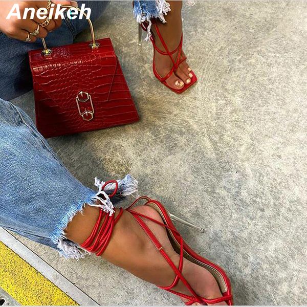 aneikeh new 2020 pu cross-tied summer femmes sandales peep toe high heel fashion lace-up ladies gladiator party shoe 35-42 c0129, Black
aneikeh new 2020 pu cross-tied summer femmes sandales peep toe high heel fashion lace-up ladies gladiator party shoe 35-42 c0129, Black