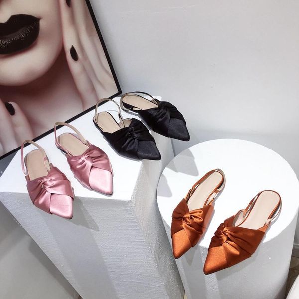 plus size 41 elegant women sandals flats slippers back strap pointed toe bow flats shoes casual slides summer sandals flats 0928, Black
plus size 41 elegant women sandals flats slippers back strap pointed toe bow flats shoes casual slides summer sandals flats 0928, Black