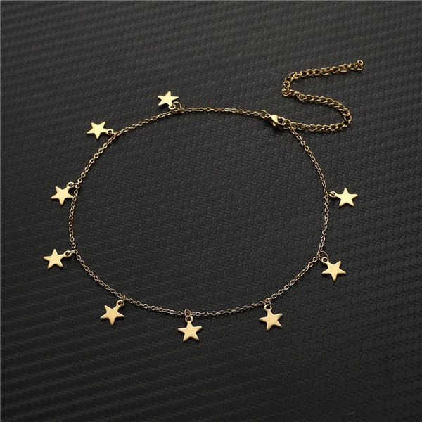 non-fading stainless steel star gold silver color necklace women choker necklaces pendants femme chain jewelry gifts
non-fading stainless steel star gold silver color necklace women choker necklaces pendants femme chain jewelry gifts