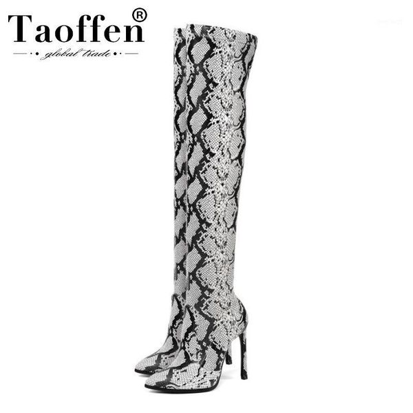 taoffen 2020 thin high heel pointed toe over knee boots fashion snakeskin pu leather autumn winter women shoes size 34-431, Black
taoffen 2020 thin high heel pointed toe over knee boots fashion snakeskin pu leather autumn winter women shoes size 34-431, Black