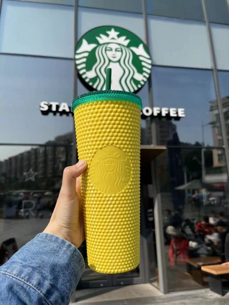 starbucks studded mugs tumblers 710ml hawaiian pineapple yellow plastic mugs with straw factory supply
starbucks studded mugs tumblers 710ml hawaiian pineapple yellow plastic mugs with straw factory supply