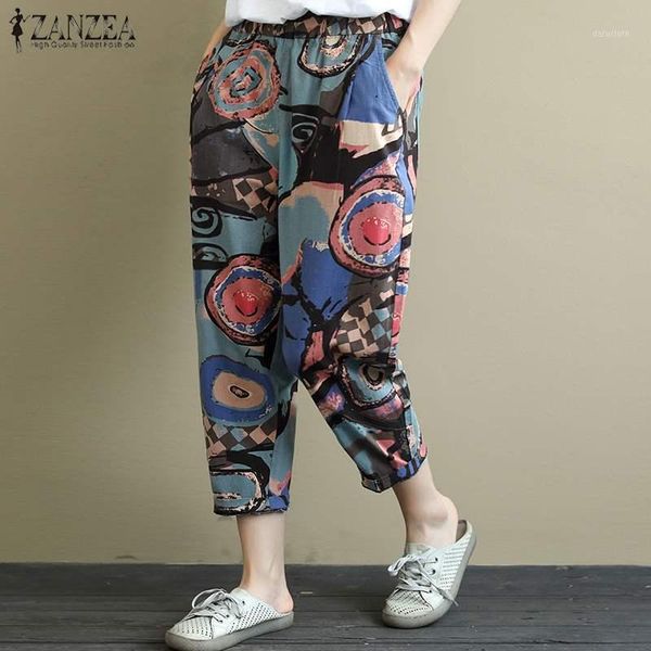 women harem pants zanzea vintage printed trousers casual elastic waist cotton linen turnip pants loose pantalon plus size1, Black;white
women harem pants zanzea vintage printed trousers casual elastic waist cotton linen turnip pants loose pantalon plus size1, Black;white