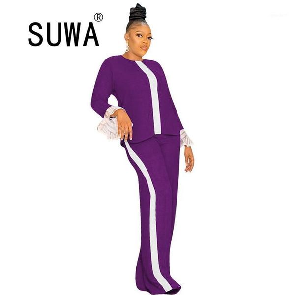 women's tracksuits white striped patchwork tracksuit women two piece set long sleeve tunic and baggy pants casual fitness wear1, Gray
women's tracksuits white striped patchwork tracksuit women two piece set long sleeve tunic and baggy pants casual fitness wear1, Gray