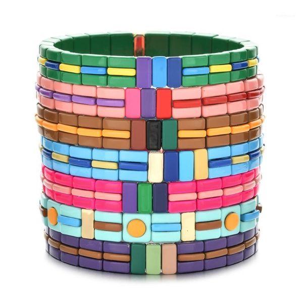 charm bracelets bohemian style luxury vintage color bracelet boho enamel tile rainbow femme jewelry bohemia tila beads diy gifts1, Golden;silver
charm bracelets bohemian style luxury vintage color bracelet boho enamel tile rainbow femme jewelry bohemia tila beads diy gifts1, Golden;silver