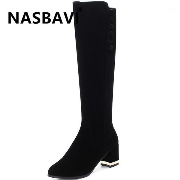 boots 2021 suede women knee high fashion zipper comfy metal square heel autumn winter long size 34-431, Black
boots 2021 suede women knee high fashion zipper comfy metal square heel autumn winter long size 34-431, Black