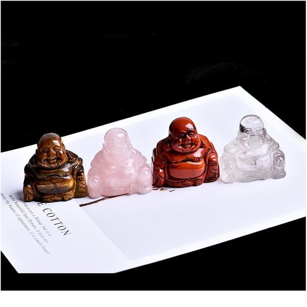 1pc rose quartz tiger crystal religious lucky maitreya buddha statue decorative carved natural crystal mineral jewelry qyllur, Black
1pc rose quartz tiger crystal religious lucky maitreya buddha statue decorative carved natural crystal mineral jewelry qyllur, Black
