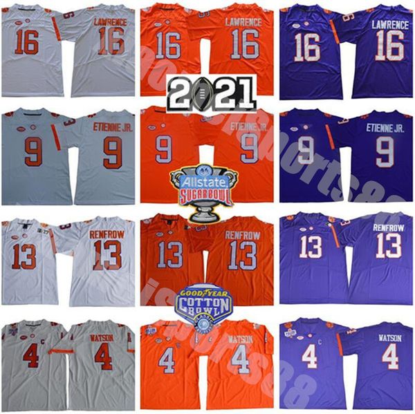 2021 sugar bowl clemson tigers trevor lawrence jersey 16 ncaa deshaun watson 9 travis etienne jr hunter renfrow amari rodgers orange purple, Black;red
2021 sugar bowl clemson tigers trevor lawrence jersey 16 ncaa deshaun watson 9 travis etienne jr hunter renfrow amari rodgers orange purple, Black;red