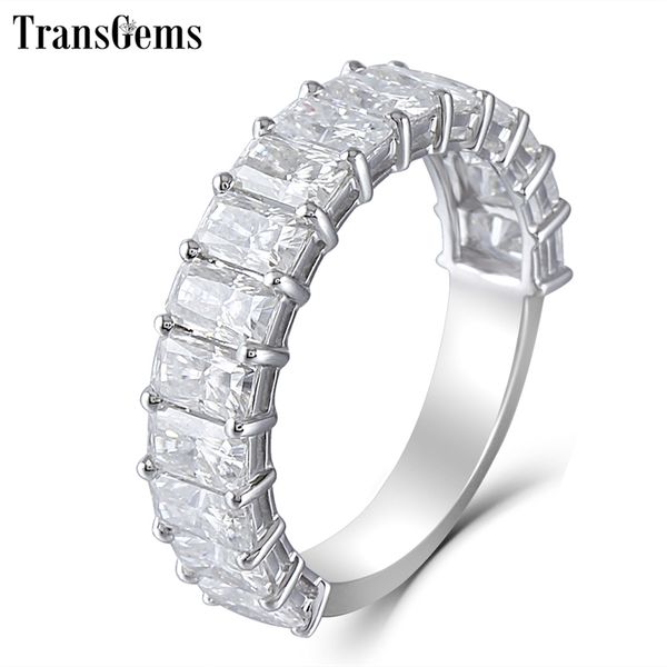 transgems 14k white gold 2/3 eternity wedding band 3x5mm f color radiant cutting moissanite diamond wedding ring for women gift y200620, Slivery;golden
transgems 14k white gold 2/3 eternity wedding band 3x5mm f color radiant cutting moissanite diamond wedding ring for women gift y200620, Slivery;golden