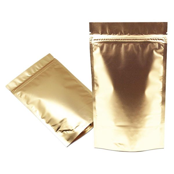 100pcs lot gold stand up aluminum foil packaging bags self seal ziplock food storage doypack reclosable zipper party pouches h bbypjo
100pcs lot gold stand up aluminum foil packaging bags self seal ziplock food storage doypack reclosable zipper party pouches h bbypjo