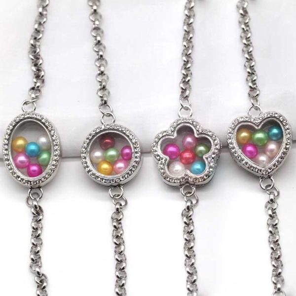 link, chain stainless steel magnetic silver color floating lockets oval round flower heart living memory locket bracelet bangles sl016, Black
link, chain stainless steel magnetic silver color floating lockets oval round flower heart living memory locket bracelet bangles sl016, Black
