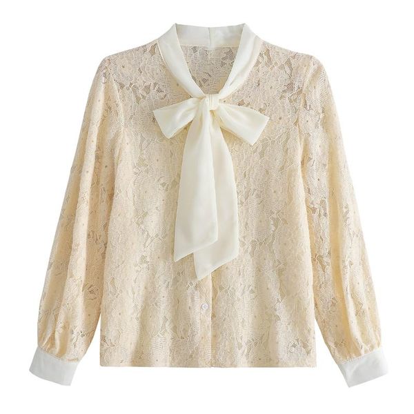 women's blouses & shirts long sleeve women blouse blusas mujer de moda 2021 bow v-neck hollow out lace shirt blusa d504, White
women's blouses & shirts long sleeve women blouse blusas mujer de moda 2021 bow v-neck hollow out lace shirt blusa d504, White