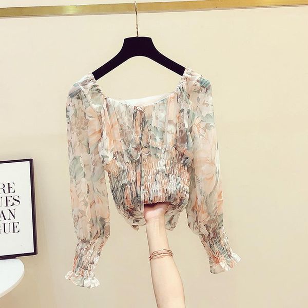 women's blouses & shirts 2021 autumn women's long sleeves wide collar floral chiffon shirt female high waist blouse ladies blusas, White
women's blouses & shirts 2021 autumn women's long sleeves wide collar floral chiffon shirt female high waist blouse ladies blusas, White