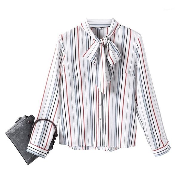 lauri laki bow tie chiffon office blouse women vintage stripe shirt femme plus size work wear elegant blouse autumn 2020 1, White
lauri laki bow tie chiffon office blouse women vintage stripe shirt femme plus size work wear elegant blouse autumn 2020 1, White