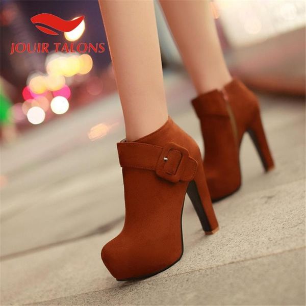 boots jouir talons big size 39 women shoes flock buckle straps square thick heels round toe short plush ankle boots1, Black
boots jouir talons big size 39 women shoes flock buckle straps square thick heels round toe short plush ankle boots1, Black