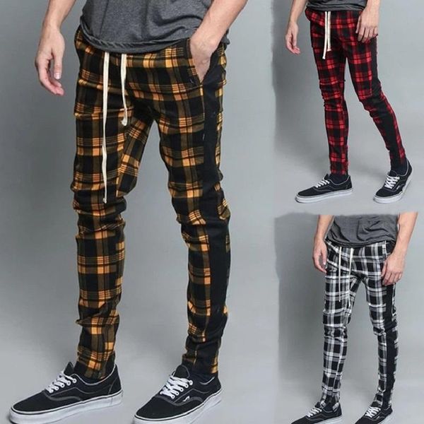 men's pants pantalon homme 2021 casual pencil mens 3d plaid flower trend color matching slim white checkered trousers, Black
men's pants pantalon homme 2021 casual pencil mens 3d plaid flower trend color matching slim white checkered trousers, Black