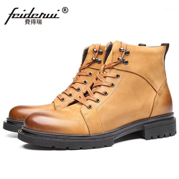 boots man handmade work safety platform shoes real genuine leather round toe men's riding ankle js3691, Black
boots man handmade work safety platform shoes real genuine leather round toe men's riding ankle js3691, Black