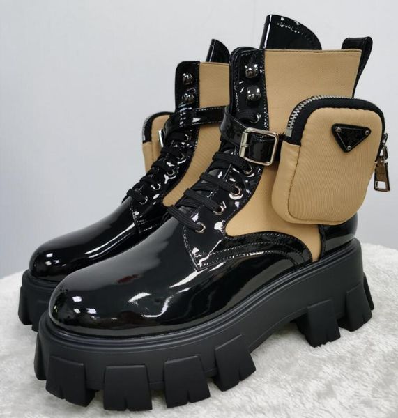 2020 new motorcycle women boots lace up thick-soled winter boots pocket decor black shiny leather woman botas de mujer leather
2020 new motorcycle women boots lace up thick-soled winter boots pocket decor black shiny leather woman botas de mujer leather
