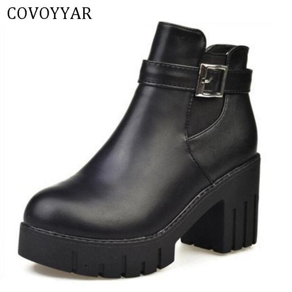 boots covoyyar 2021 women vintage platform autumn winter block heel short booties slip on buckle shoes woman wbs456, Black
boots covoyyar 2021 women vintage platform autumn winter block heel short booties slip on buckle shoes woman wbs456, Black