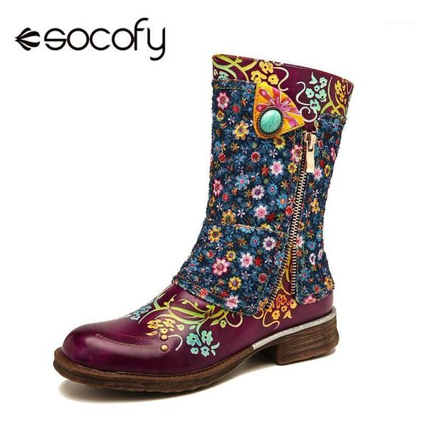 boots socofy retro genuine zapatillas leather small flowers pattern stitching zipper flat ladies shoes women 20211, Black
boots socofy retro genuine zapatillas leather small flowers pattern stitching zipper flat ladies shoes women 20211, Black