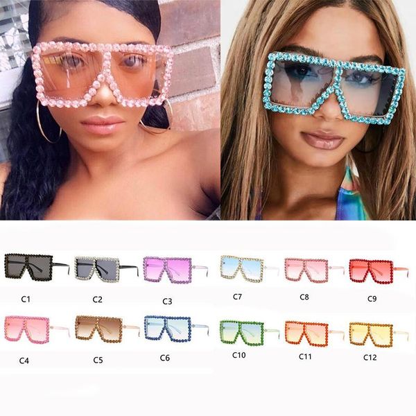 Wholesale 12 colors Rhinestone shades Square sun glasses women 2021 lady wedding Crystal Eyewear Oversized Glasses, White;black
Wholesale 12 colors Rhinestone shades Square sun glasses women 2021 lady wedding Crystal Eyewear Oversized Glasses, White;black