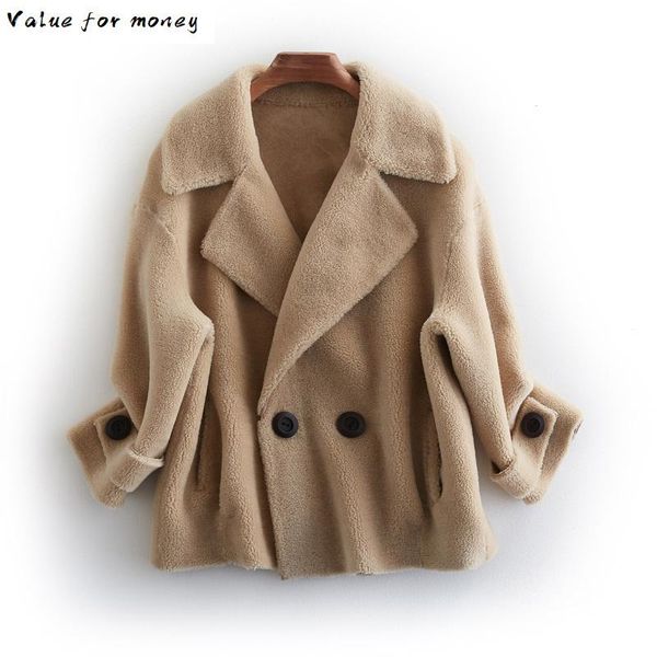 winter autumn coat women clothes 2021 100% wool jacket real fur coat korean vintage sheep shearling suede lining zt3779, Black 
winter autumn coat women clothes 2021 100% wool jacket real fur coat korean vintage sheep shearling suede lining zt3779, Black
