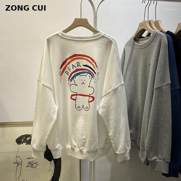 new spring and autumn women's round neck falling shoulder sleeve loose pullover korean hoodie1, Black 
new spring and autumn women's round neck falling shoulder sleeve loose pullover korean hoodie1, Black