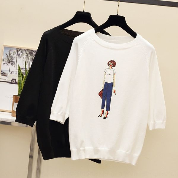 very knitwear fairy spring and summer new cropped ice silk t-shirt women's knitwear half sleeve loose thin middle sleeve printed r9q, White
very knitwear fairy spring and summer new cropped ice silk t-shirt women's knitwear half sleeve loose thin middle sleeve printed r9q, White