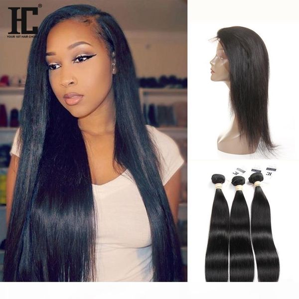 hc 360 full lace frontal closure with 3 bundles brazilian virgin hair weaves straight 8a peruvian indian malaysian cambodian remy human hair, Black;brown
hc 360 full lace frontal closure with 3 bundles brazilian virgin hair weaves straight 8a peruvian indian malaysian cambodian remy human hair, Black;brown