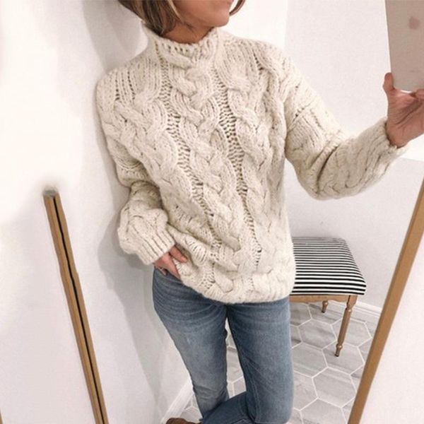 women's sweaters 2021 women sweater turtleneck buttoming long sleeve high collar pullovers winter jumpers knitwear, White;black
women's sweaters 2021 women sweater turtleneck buttoming long sleeve high collar pullovers winter jumpers knitwear, White;black
