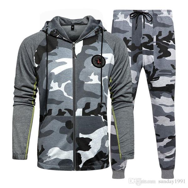 2020 men's hoodie sportswear jogging suit fashion camouflage men's luxury sportswear hoodie and pants multiple choice sports, Gray
2020 men's hoodie sportswear jogging suit fashion camouflage men's luxury sportswear hoodie and pants multiple choice sports, Gray