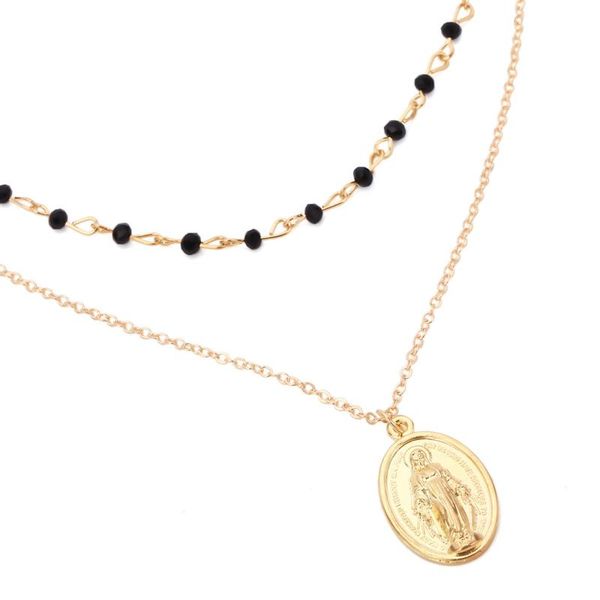 layered necklace ladies necklaces chain women figure round bead pendant jewelry gold color hyperbole european stainless collares, Silver
layered necklace ladies necklaces chain women figure round bead pendant jewelry gold color hyperbole european stainless collares, Silver