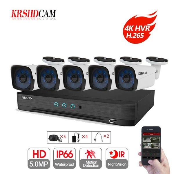 5ch ahd kit 5mp camera outdoor p2p h.265 4k 8ch dvr video surveillance waterproof nightvision security cameras system
5ch ahd kit 5mp camera outdoor p2p h.265 4k 8ch dvr video surveillance waterproof nightvision security cameras system