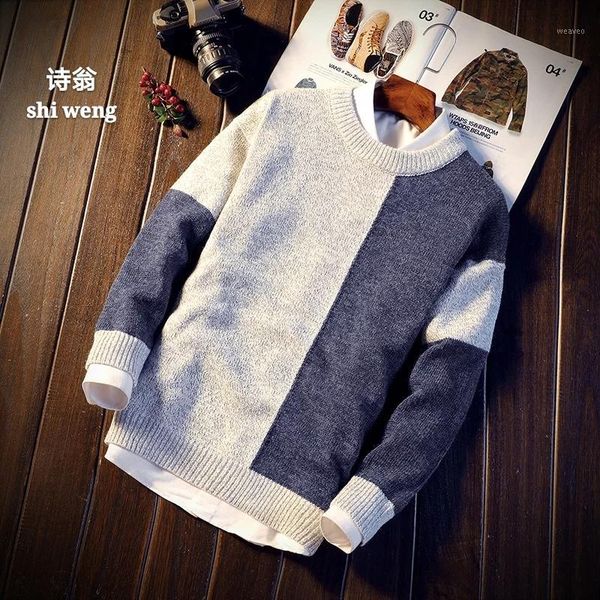 new men sweater knit winter han edition students trend half a turtleneck sweaters autumn loose sweater20181, White;black
new men sweater knit winter han edition students trend half a turtleneck sweaters autumn loose sweater20181, White;black