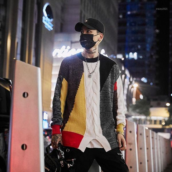 men's sweaters seveyfan 2021 men's sweater color matching casual loose korean fashion1, White;black
men's sweaters seveyfan 2021 men's sweater color matching casual loose korean fashion1, White;black