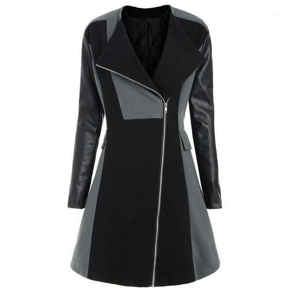 woolen trench coat women autumn gray plus size 5xl street casual windbreaker goth pu leather sleeve ladies winter long overcoat1, Tan;black
woolen trench coat women autumn gray plus size 5xl street casual windbreaker goth pu leather sleeve ladies winter long overcoat1, Tan;black