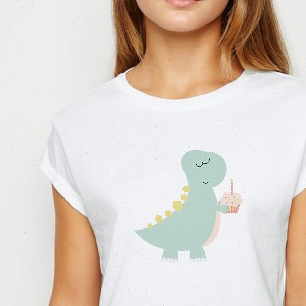 plus size eat cake dinosaur tshirt young female spring summer t shirt harajuku creative and pretty graphic round collar t shirt, White
plus size eat cake dinosaur tshirt young female spring summer t shirt harajuku creative and pretty graphic round collar t shirt, White